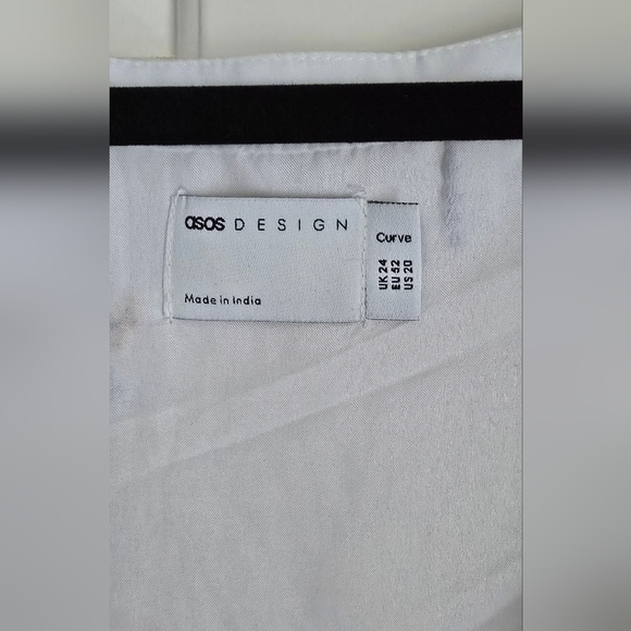 ASOS Floral White Maxi Dress Size 20 - Picture 3 of 7